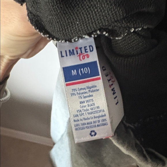 NWT LIMITED TOO Girls Grey Wash Wide Leg Jeans - Picture 7 of 7